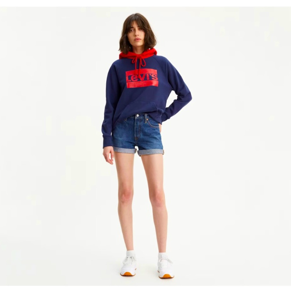Levi’s 501 Women’s Long Denim Shorts: size 29